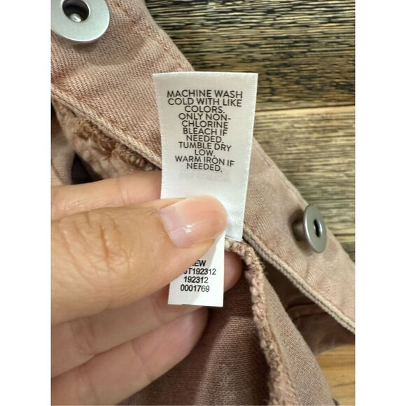 J Jill Denim Jean Jacket Womens Pink Button Up Trucker Stretch Pockets Sz SP - Picture 6 of 9